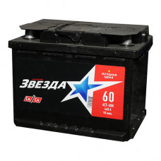 Аккумулятор Звезда 60Ah 460EN (прямая полярность + -)