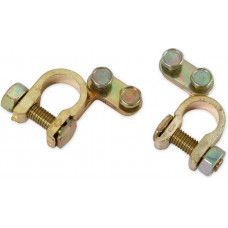 Клемма аккумулятора ARNEZI цинково-алюминиевые 2шт, угловые усиленные с крепежом