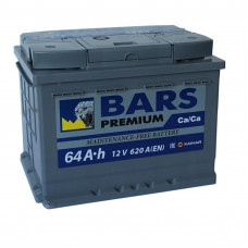Аккумулятор Bars (Premium) 64Ah 620EN (обратная полярность - +)