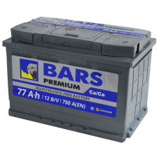 Аккумулятор Bars (Premium) 77Ah 750EN (обратная полярность - +)