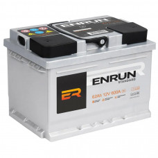 Аккумулятор Enrun 62Ah 600EN (обратная полярность - +) (низкий)