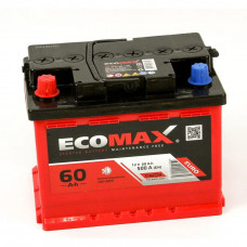 Аккумулятор ECOMAX 60Ah 500EN (прямая полярность + -)
