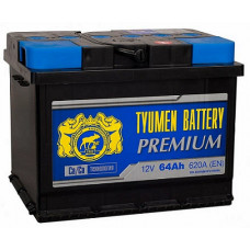 Аккумулятор Тюмень (премиум) 64Ah 620EN (обратная полярность - +)