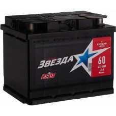 Аккумулятор Звезда 60Ah 460EN (обратная полярность - +)